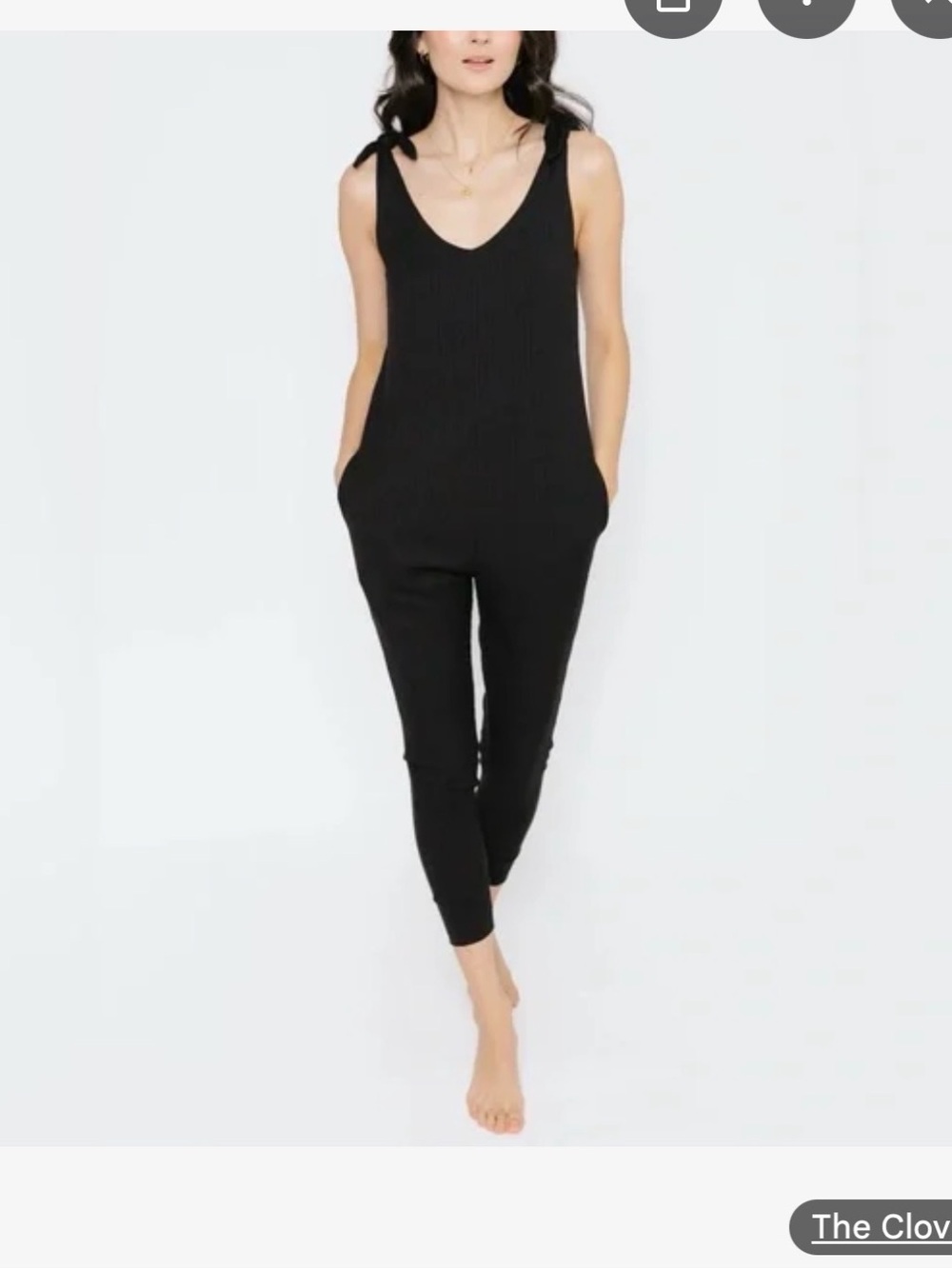 Smash + Tess Black knot Your Average Romper